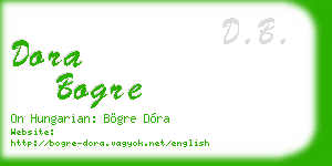 dora bogre business card