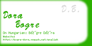 dora bogre business card